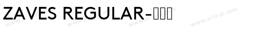 ZAVES REGULAR字体转换